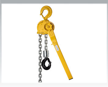 Yale Ratchet lever hoist with link chain D85